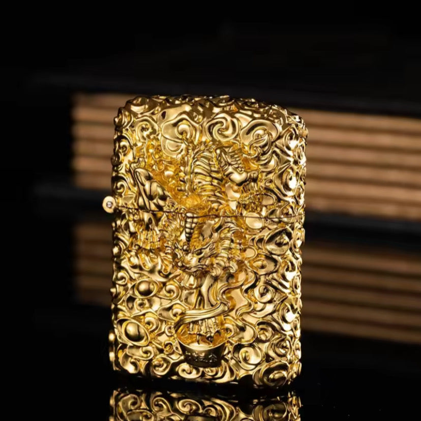 Dragon Armor Metal Kerosene Lighter with Grinder Wheel