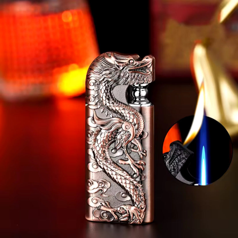 Dragon Relief Dual Flame Metal Lighter