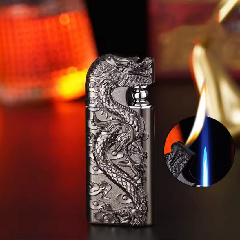 Dragon Relief Dual Flame Metal Lighter