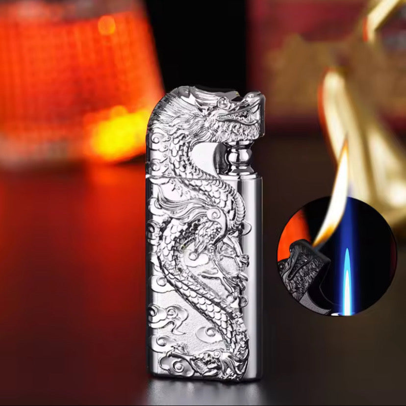 Dragon Relief Dual Flame Metal Lighter