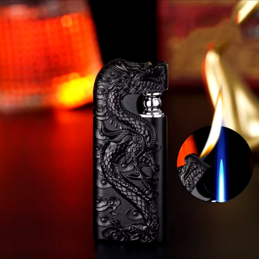 Dragon Relief Dual Flame Metal Lighter